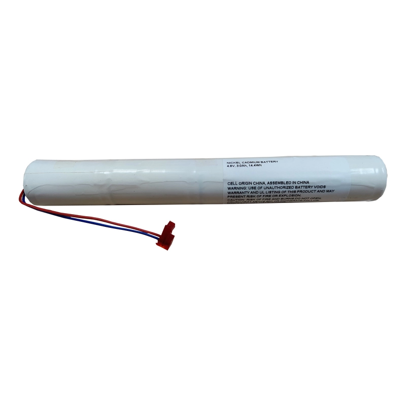 High Temperature Ni-Cd Battery 4.8V 3000mAh Charge & Discharge Temperature -20℃~+70℃